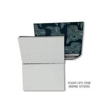 Load image into Gallery viewer, Handmade dark grey A6 Upcycled Note book (set of 2)
