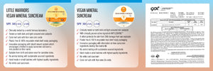 LITTLE WARRIORS MINERAL SUNCREAM SPF30 (Vegan & Suitable from Birth)