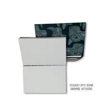 Load image into Gallery viewer, Handmade dark grey A6 Upcycled Note book (set of 2)
